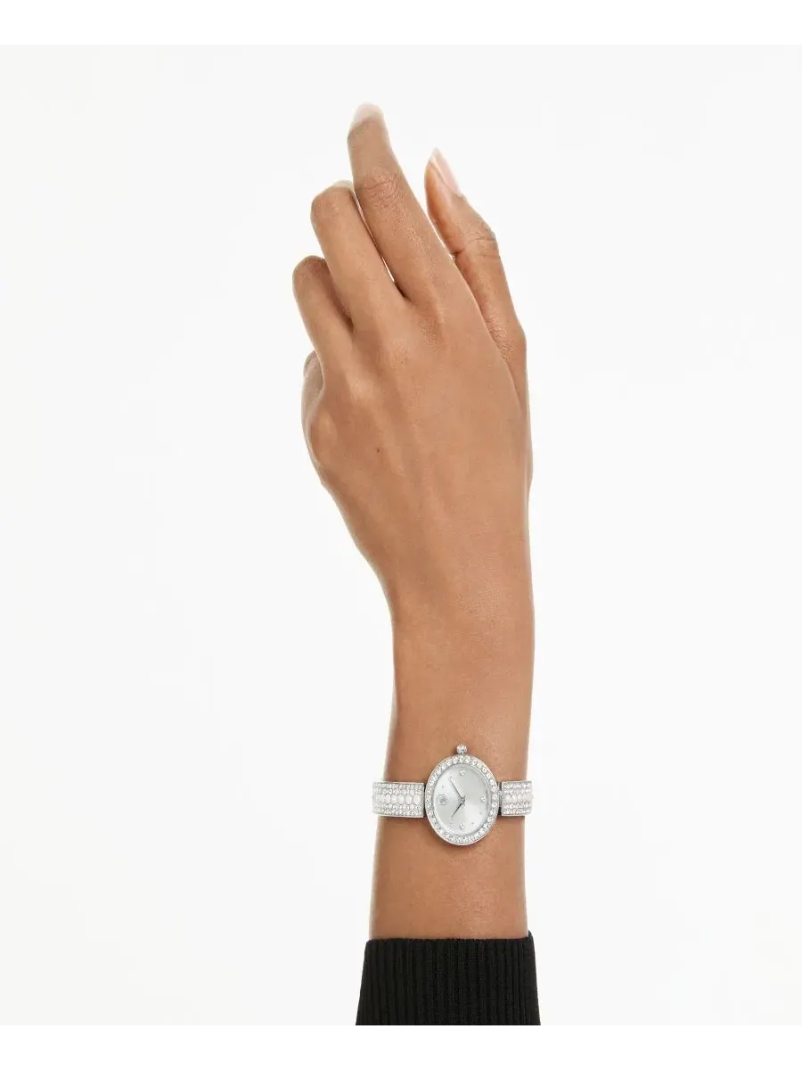 Женские часы Matrix с жемчугом и кристаллами Swarovski, 26 мм Swarovski — изображение 6 из 7, оттенок серебряный