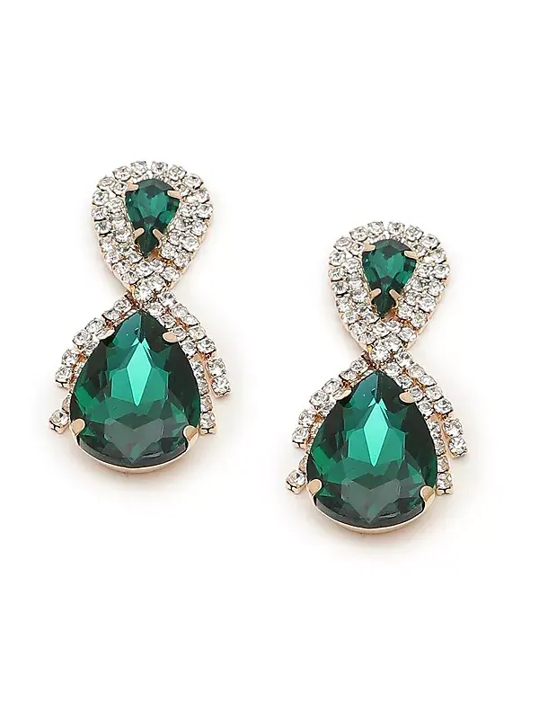 Серьги-Капли из камня Sohi — изображение 1 из 4, оттенок зеленый