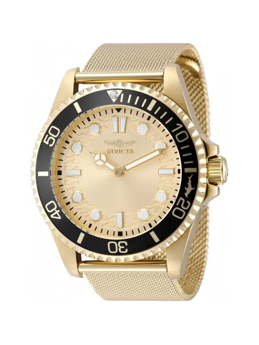 Мужские кварцевые часы Pro Diver 49690 Pro Diver 2026 с латунным циферблатом Invicta — изображение 1 из 2, оттенок золото