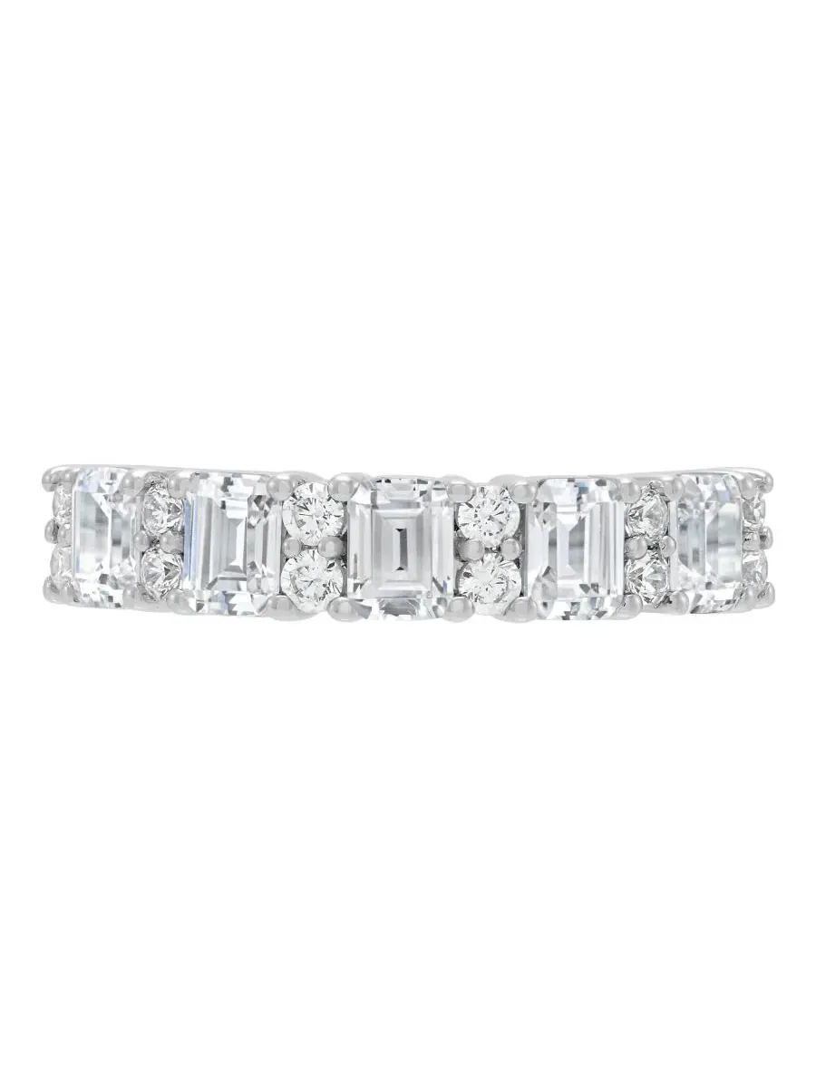 Кольцо с бриллиантами 1,5 ct t.w. в 14-каратном белом золоте, IGI Certified Lab Grown Diamond Band — изображение 2 из 6