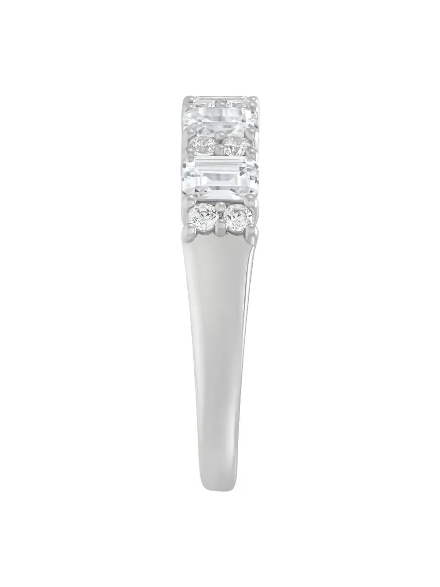 Кольцо с бриллиантами 1,5 ct t.w. в 14-каратном белом золоте, IGI Certified Lab Grown Diamond Band — изображение 3 из 6