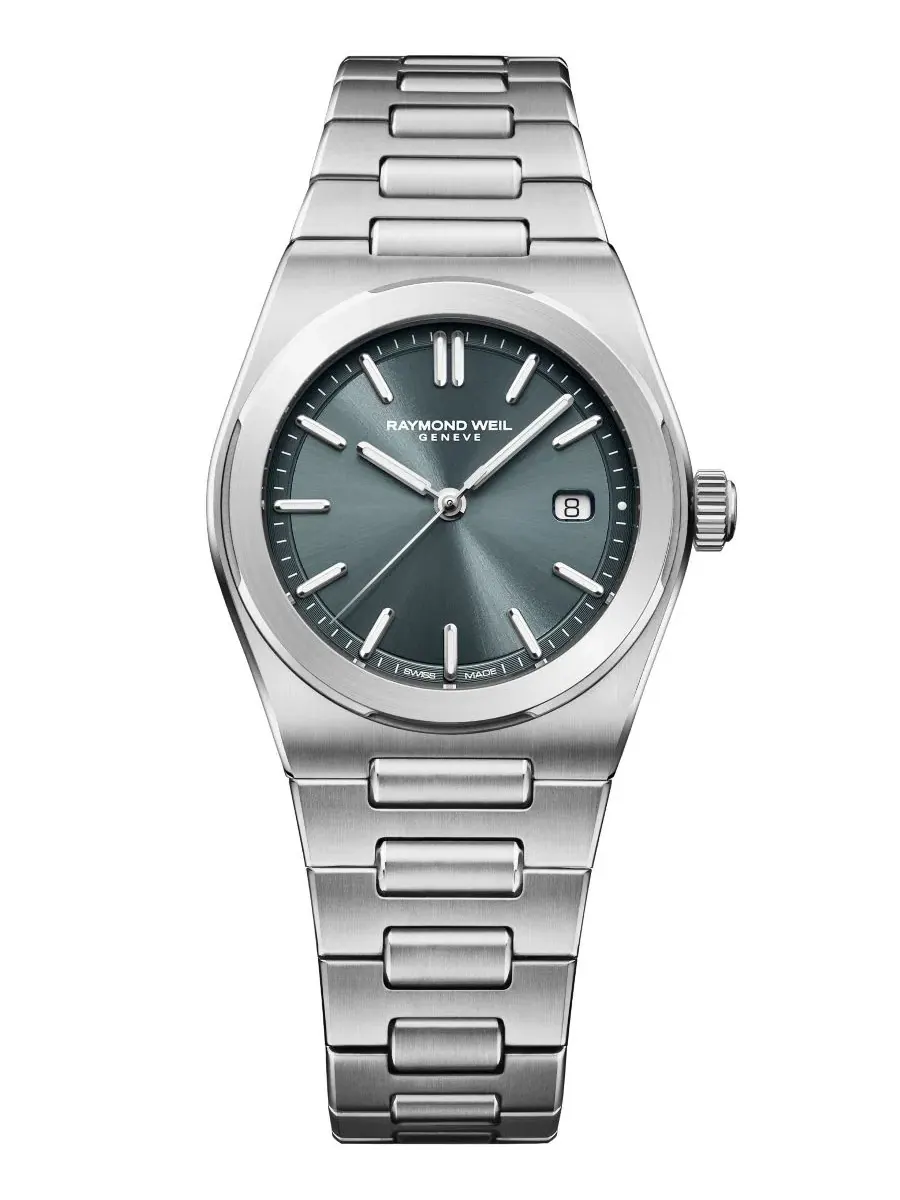 Женские часы 30 мм Sunbrushed Light Teal Raymond Weil — изображение 1 из 3, оттенок серебристый