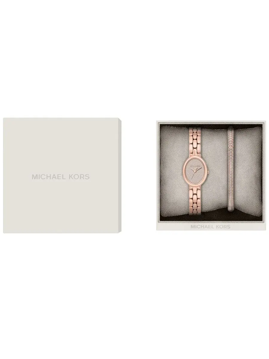 Женский набор часов и браслета Maude с розовым золотом Michael Kors — изображение 7 из 10, оттенок розовый золотистый