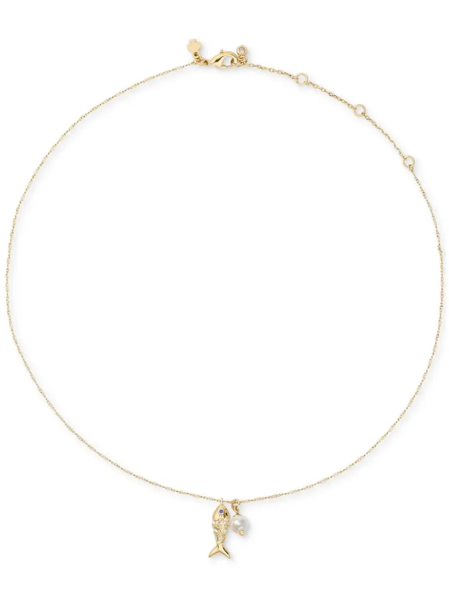 Кулон-подвеска с рыбкой Summer Daze Fish kate spade new york — изображение 2 из 4, оттенок прозрачный/мульти