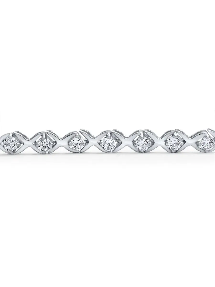 Браслет XO Design CZ Tennis Bracelet с кубическим цирконием и надписью «Объятия и поцелуи» из — изображение 4 из 4
