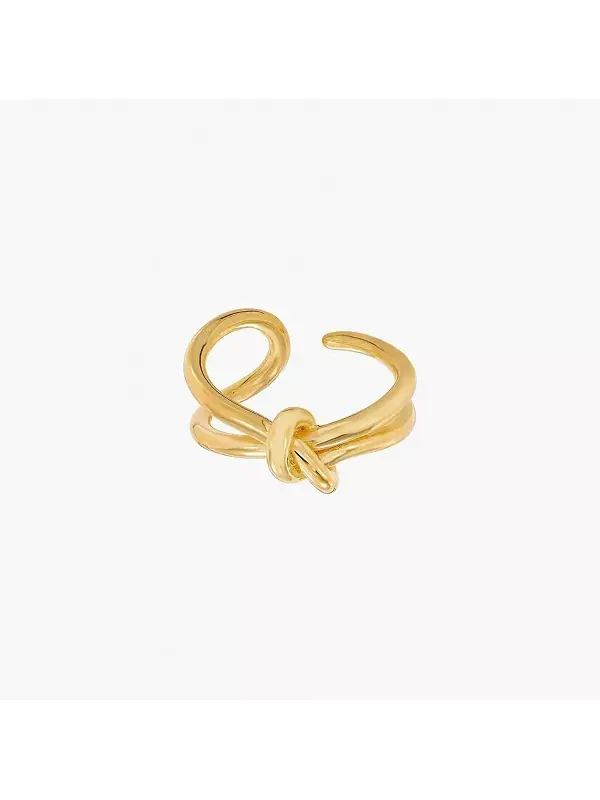 Регулируемое кольцо с узлом Хейли Bearfruit Jewelry — изображение 1 из 3, оттенок золото