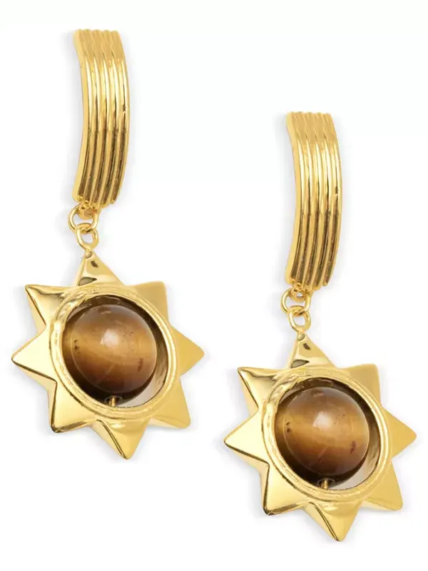 Серьги-Капли Matahari Sunny Drop, покрытые 18-каратным золотом Nectar Nectar New York