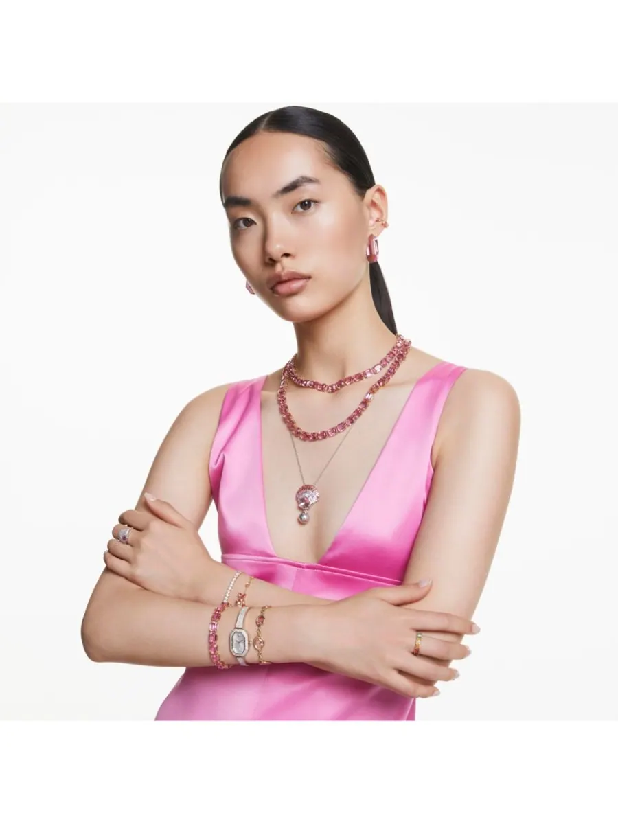 Многоцветное кольцо с багетной огранкой и золотым покрытием Swarovski — изображение 6 из 6, оттенок золото