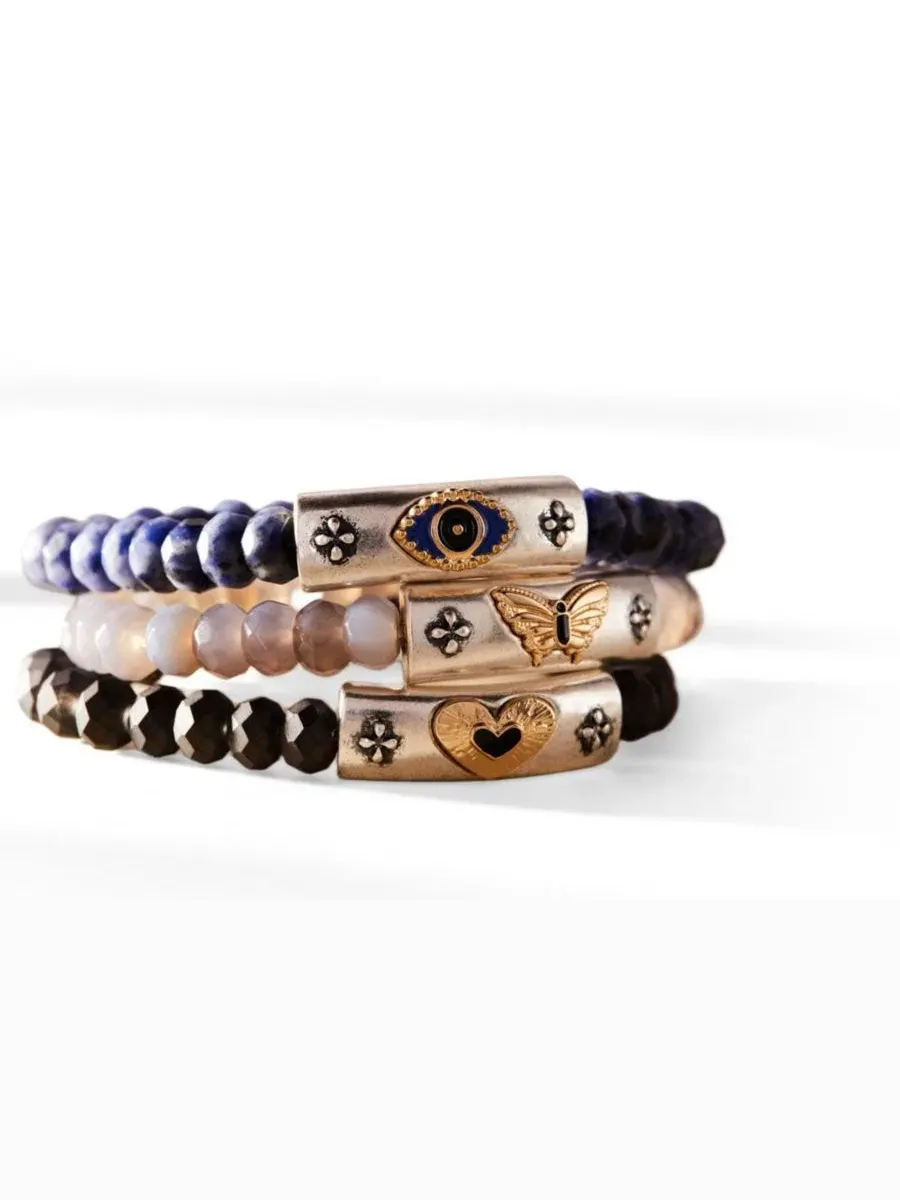 Браслет-эластичный с глазом Фатимы Antique Evil Eye Alex and Ani — изображение 3 из 3, оттенок нет цвета