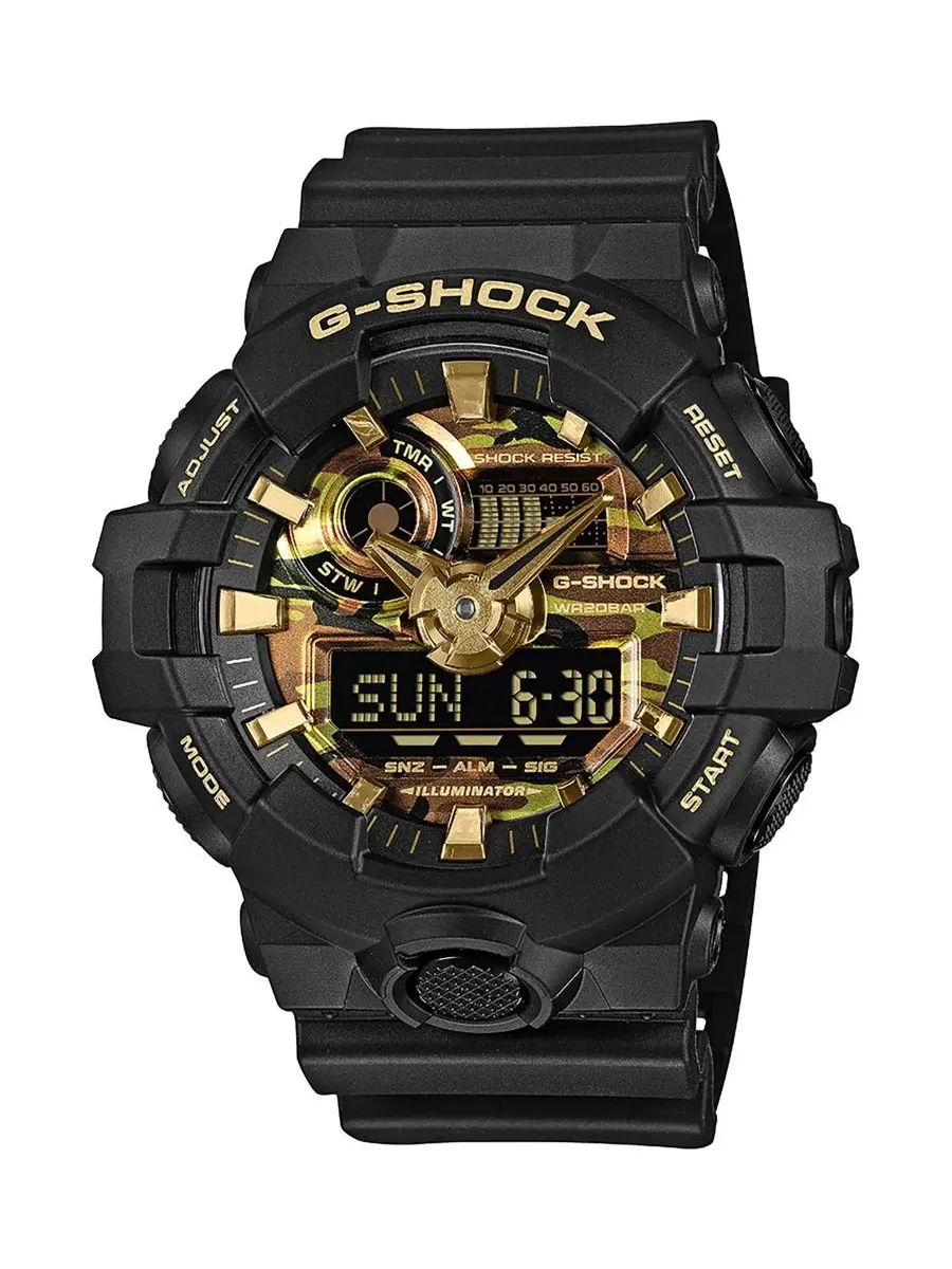 Мужские часы G-Shock с камуфляжным циферблатом, 53,4 мм