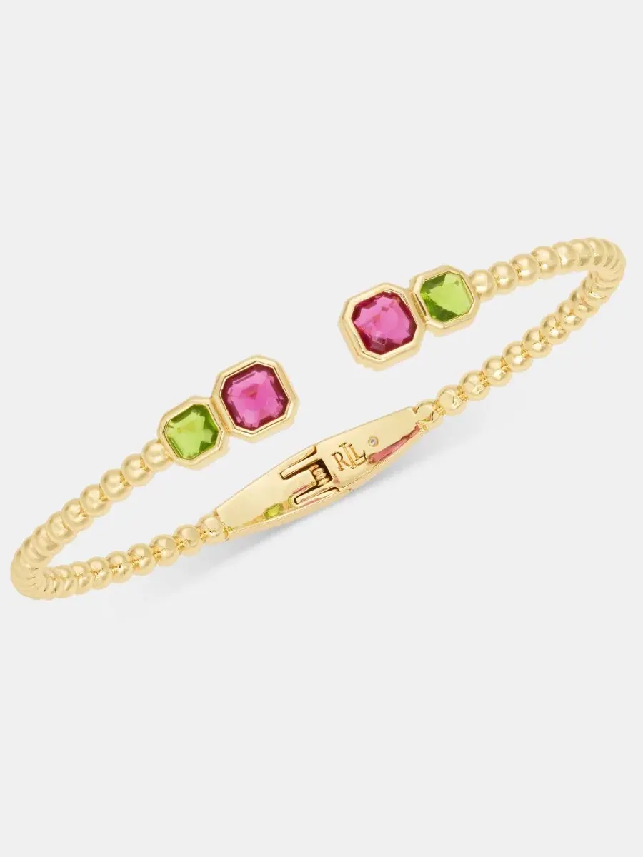Браслет-манжета Stone с двойными камнями Lauren Ralph Lauren — изображение 1 из 4, оттенок мульти