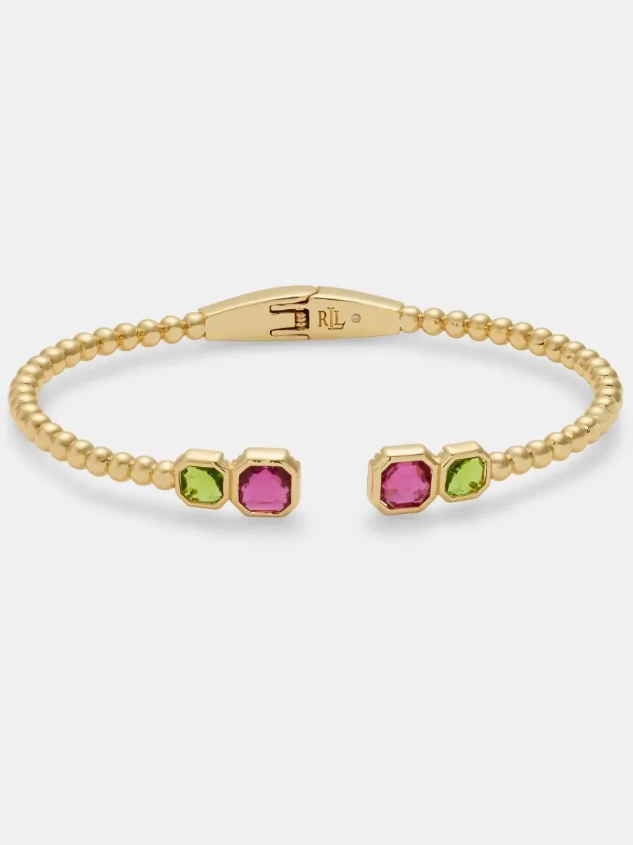 Браслет-манжета Stone с двойными камнями Lauren Ralph Lauren — изображение 2 из 4, оттенок мульти