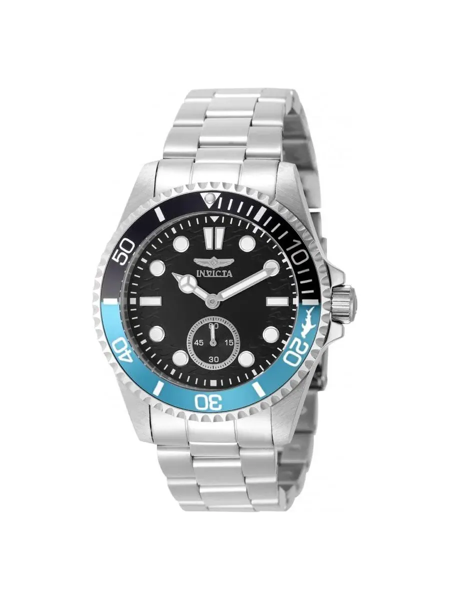 Мужские кварцевые часы Pro Diver VD78 49437 с черным циферблатом Invicta — изображение 1 из 3, оттенок серебряный