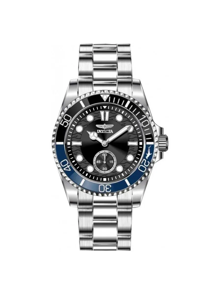 Мужские кварцевые часы Pro Diver VD78 49437 с черным циферблатом Invicta — изображение 2 из 3, оттенок серебряный