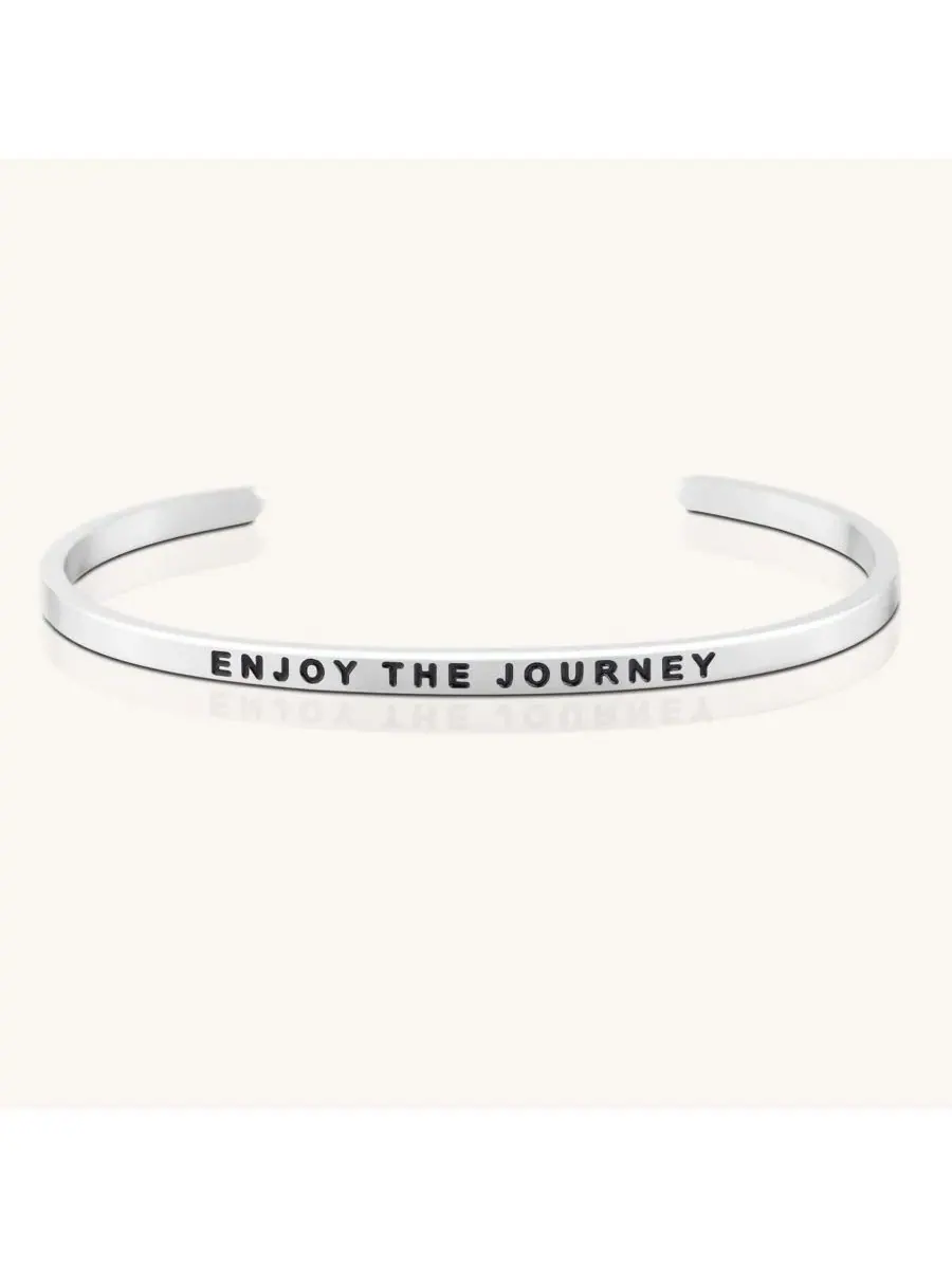 Браслеты Enjoy The Journey / Whisper Mantra — изображение 1 из 4, оттенок серебристый