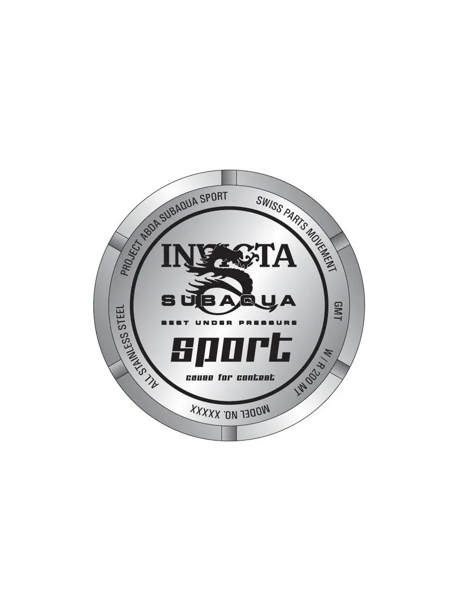 Спортивные часы с GMT-функцией, 50 мм, Subaqua Dragon Quartz Invicta — изображение 2 из 3, оттенок мульти