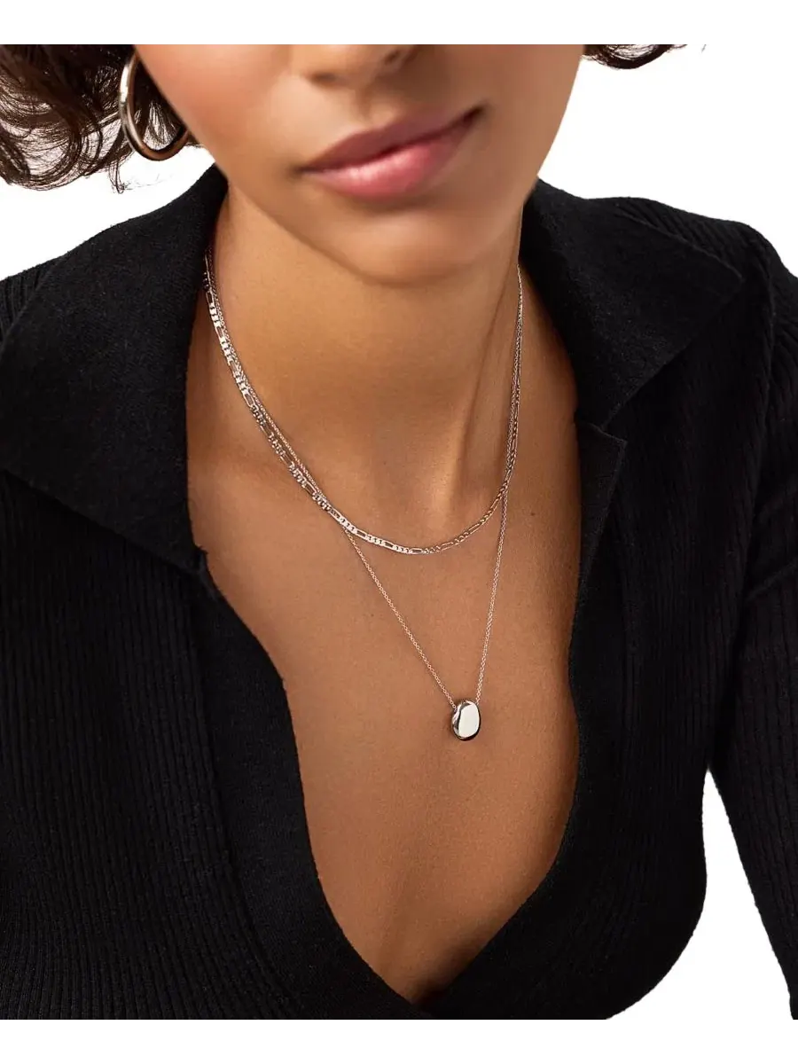 Миниатюрный серебряный кулон-подвеска Pebble Ana Luisa — изображение 2 из 3
