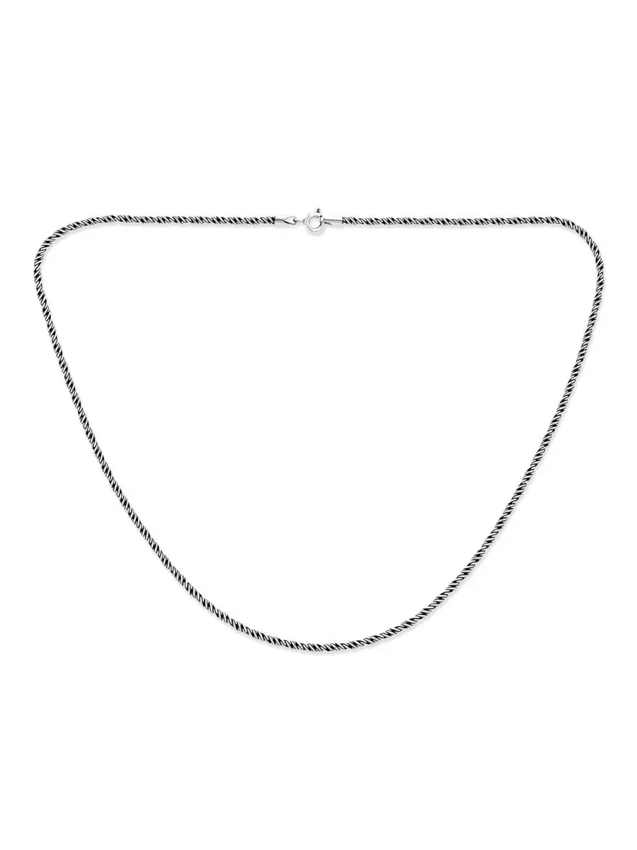 Балийская индонезийская цепочка из витой веревки Bling Jewelry — изображение 1 из 3, оттенок серебряный