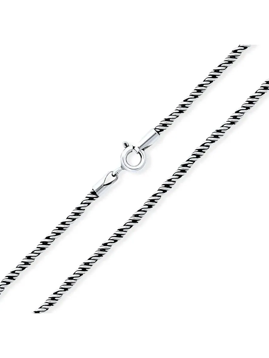 Балийская индонезийская цепочка из витой веревки Bling Jewelry — изображение 3 из 3, оттенок серебряный