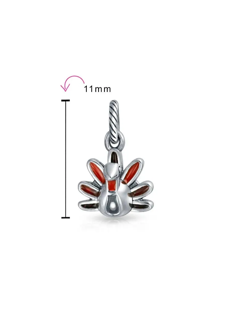 Подвеска-шарм из стерлингового серебра с эмалью, индейка Bling Jewelry — изображение 6 из 6, оттенок серебряный