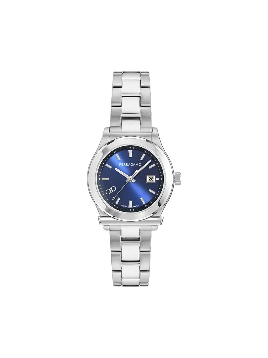 Женские часы 1927 Silver Stainless Steel Bracelet Watch 33mm Ferragamo