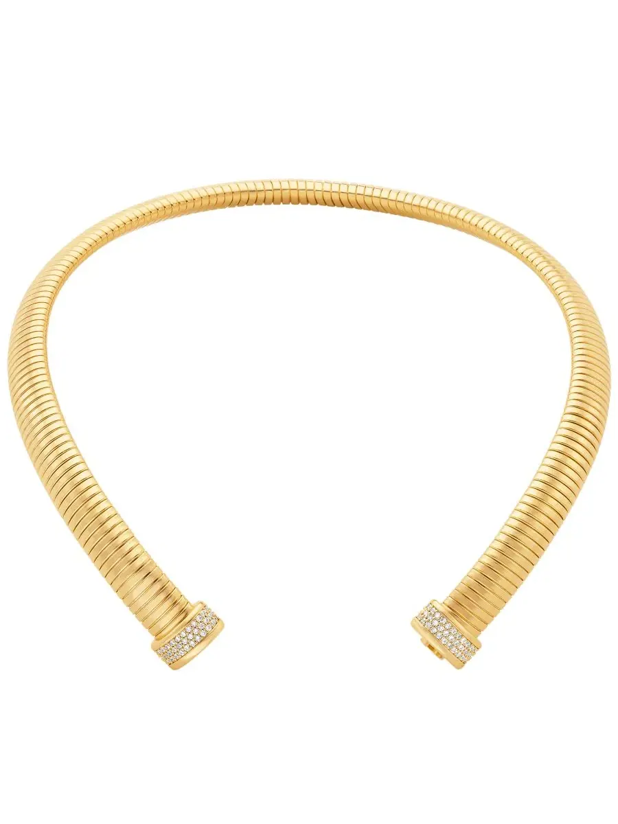 Колье-ошейник Ribbon Flex Collar Michael Kors — изображение 2 из 3, оттенок золото