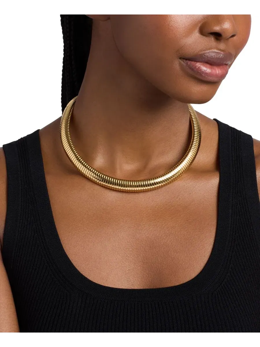 Колье-ошейник Ribbon Flex Collar Michael Kors — изображение 3 из 3, оттенок золото