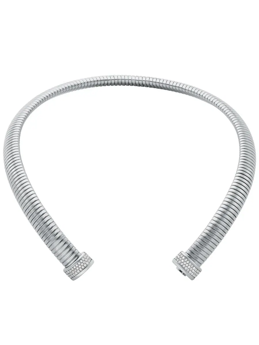 Колье-воротник Ribbon Flex Collar Michael Kors — изображение 2 из 3, оттенок серебряный
