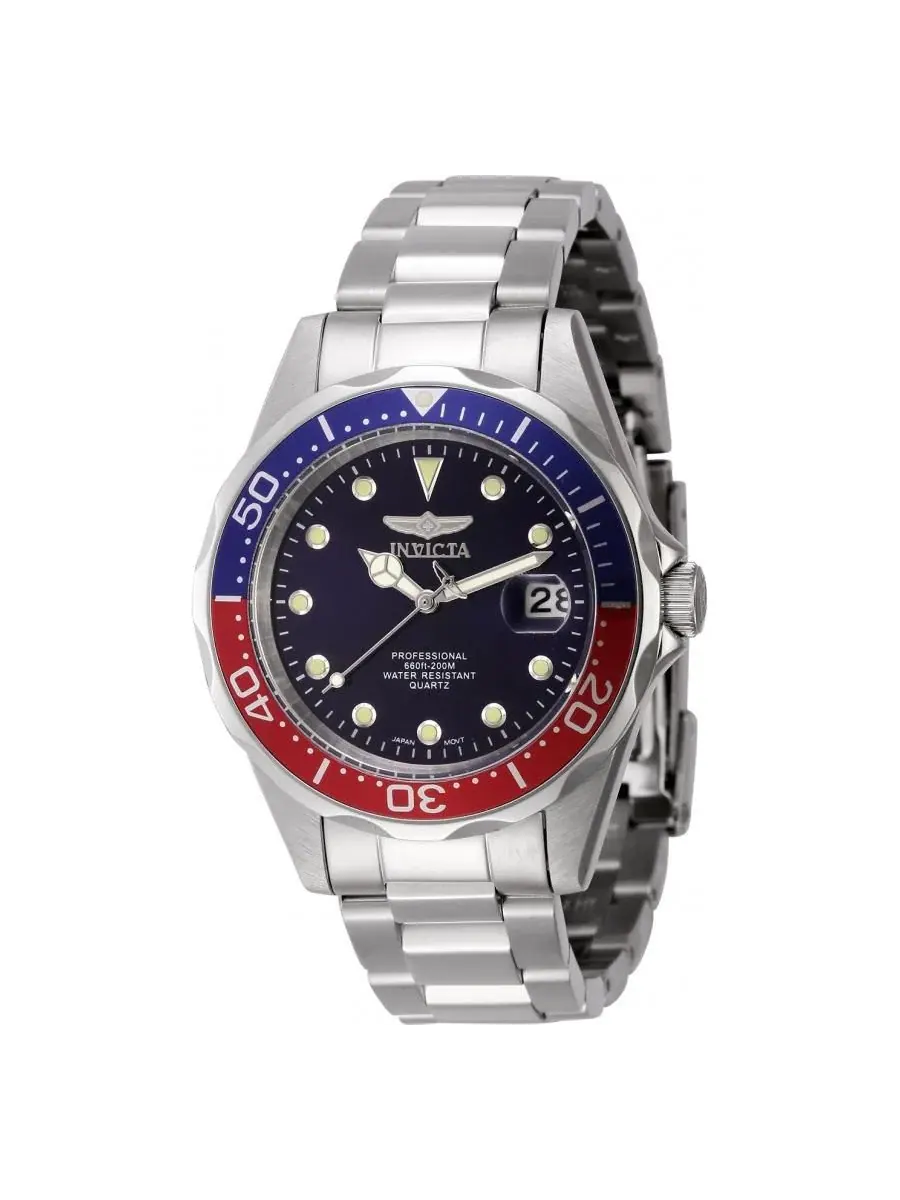 Мужские кварцевые часы Pro Diver PC32 45785 с синим циферблатом Invicta — изображение 1 из 3, оттенок сталь