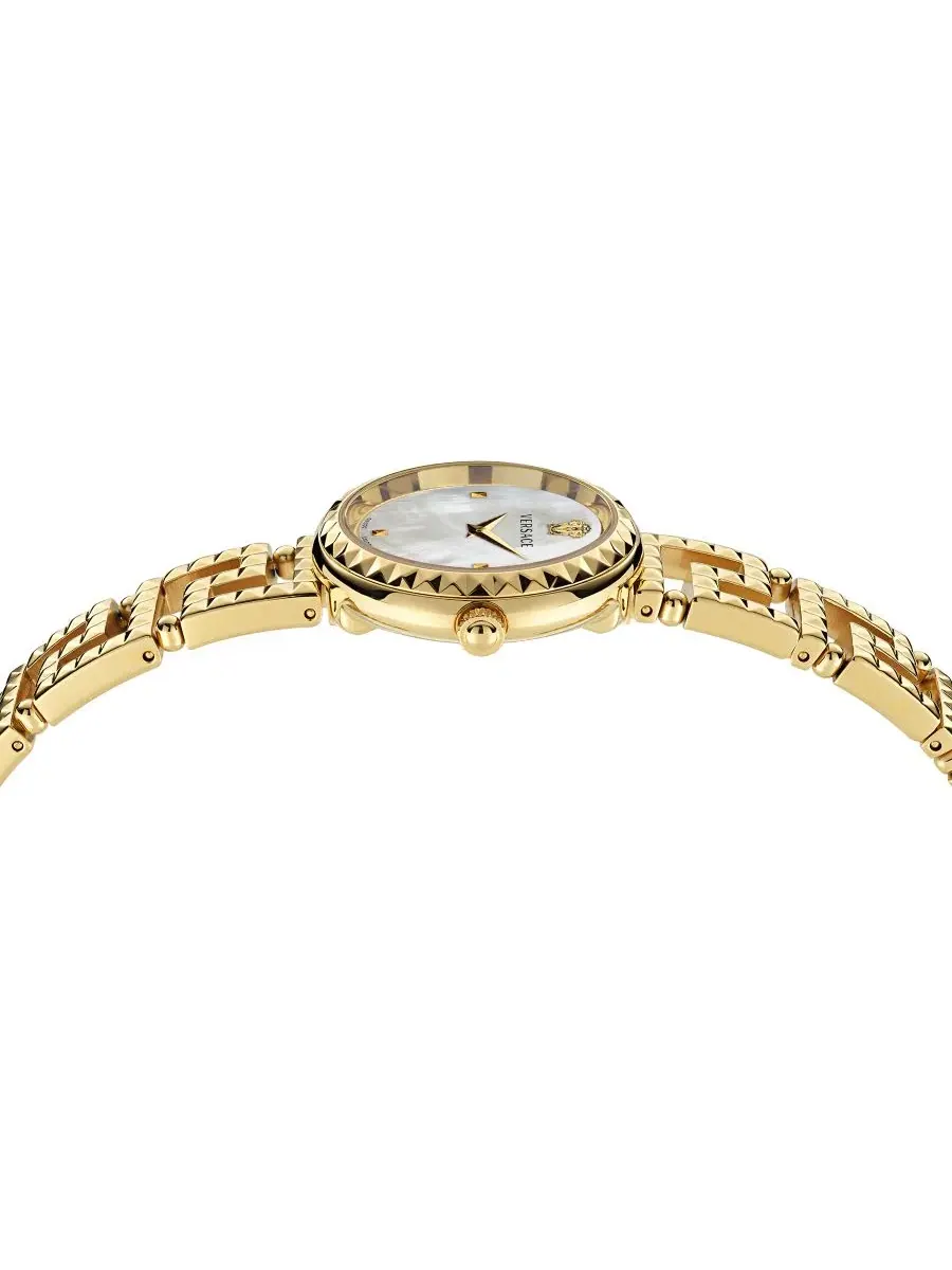 Женские часы Greca Goddess с браслетом из нержавеющей стали, золотистый, 28 мм Versace — изображение 2 из 5, оттенок золото