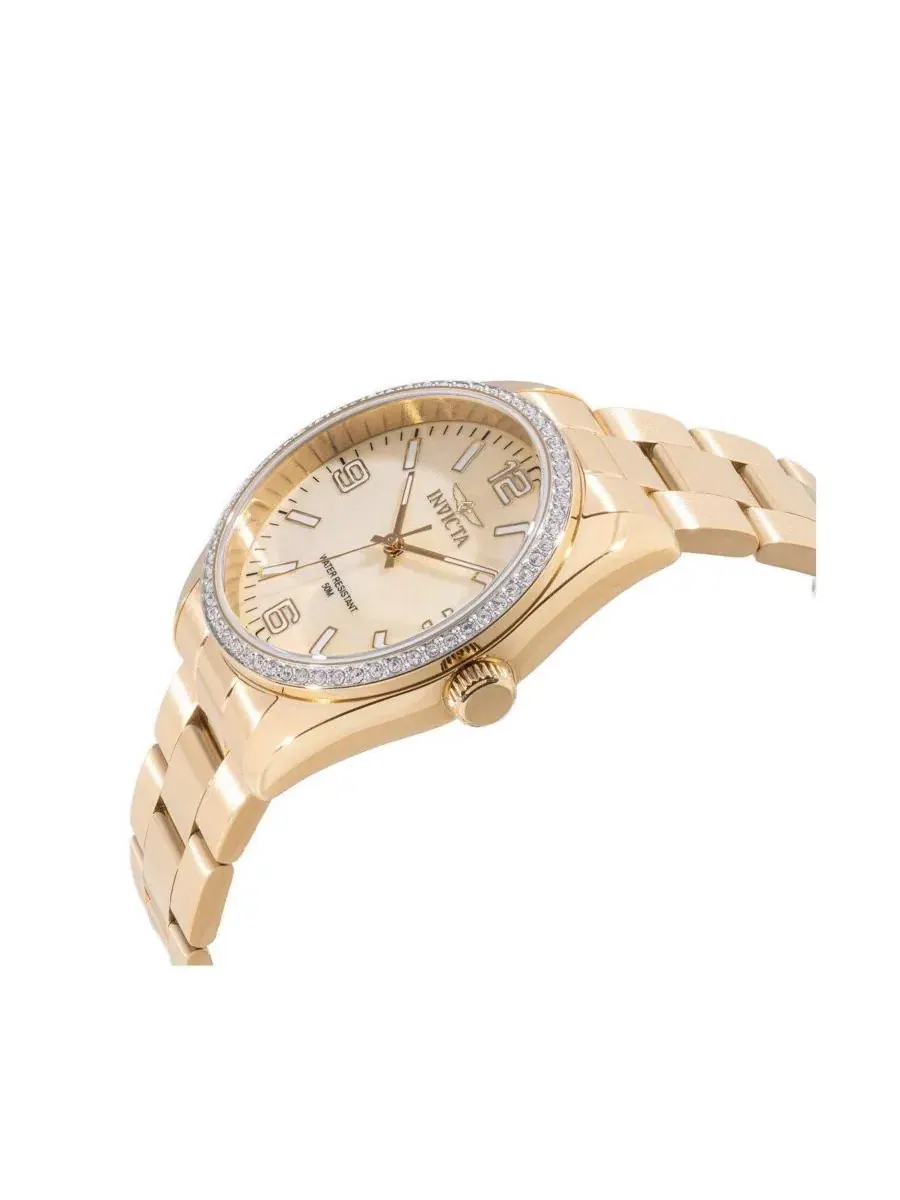 Женские часы Specialty Quartz с перламутровым циферблатом Invicta — изображение 2 из 3, оттенок золото