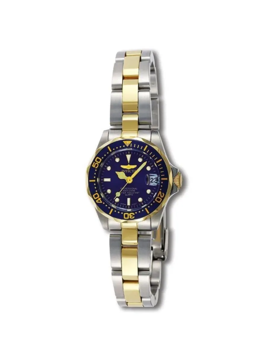 Женские часы Pro Diver Quartz 3 Hand Blue Dial Invicta — изображение 1 из 2, оттенок синий