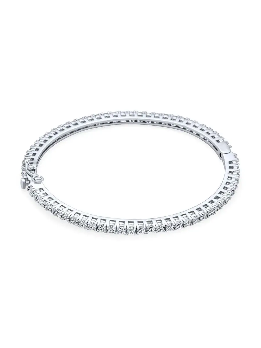 Браслет-теннис с кубическим цирконием, стекинг Bling Jewelry — изображение 2 из 4, оттенок прозрачный