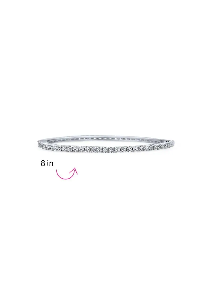 Браслет-теннис с кубическим цирконием, стекинг Bling Jewelry — изображение 4 из 4, оттенок прозрачный