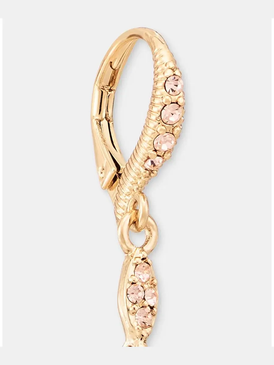 Серьги-подвески с кристаллами Crystal Double Drop Givenchy — изображение 4 из 4, оттенок темный розовый