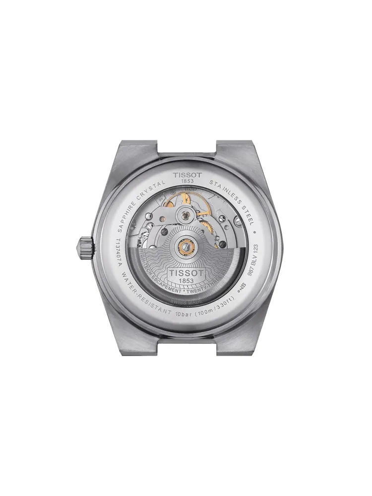 Tissot PRX Powermatic 80: Зеленый циферблат и швейцарская точность — изображение 5 из 8