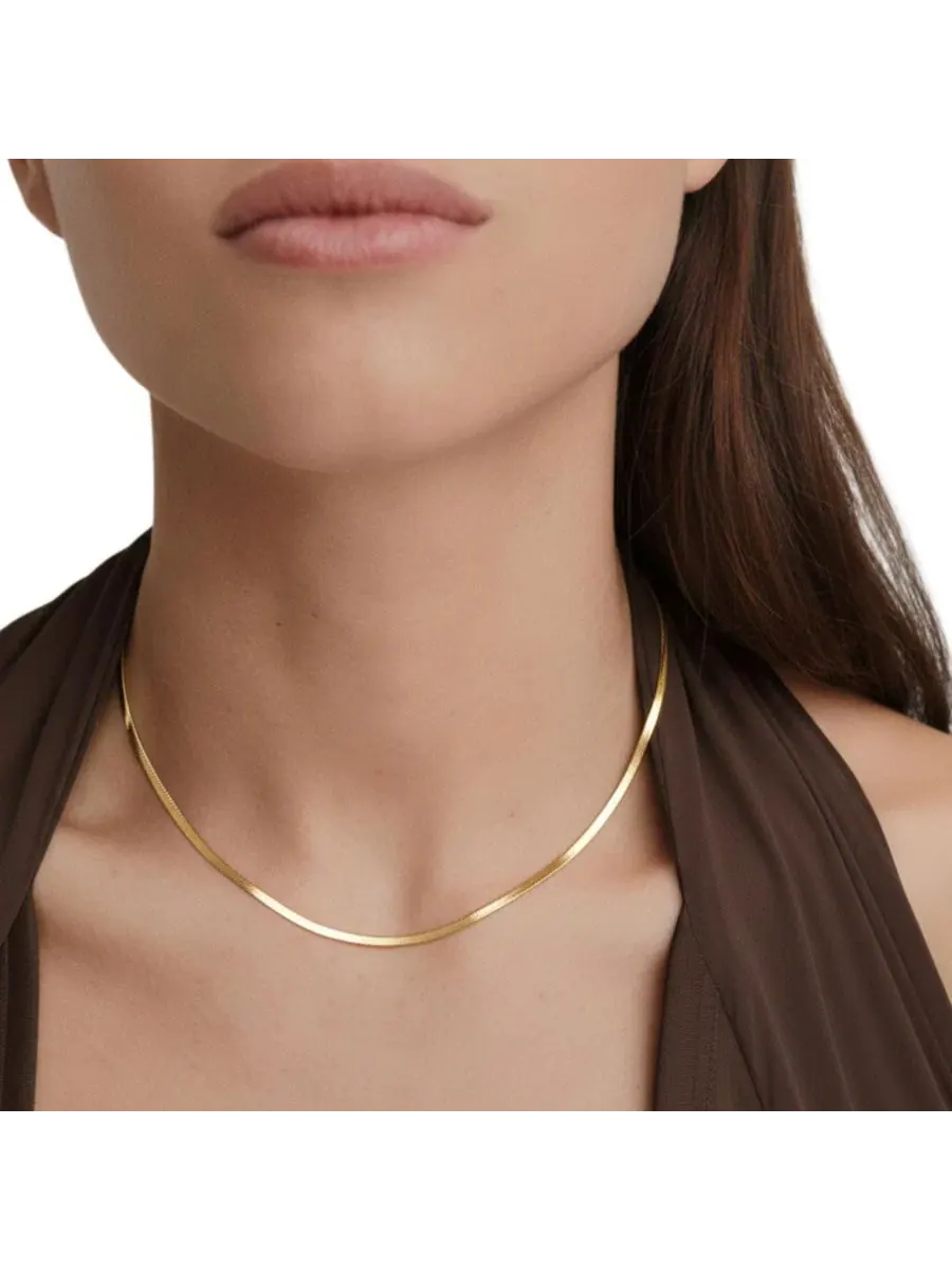 Цепь-колье Aria Chain Necklace Joey Baby — изображение 5 из 8, оттенок золото