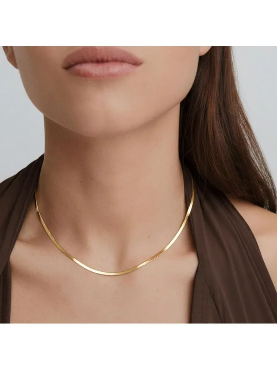 Цепь-колье Aria Chain Necklace Joey Baby — изображение 6 из 8, оттенок золото
