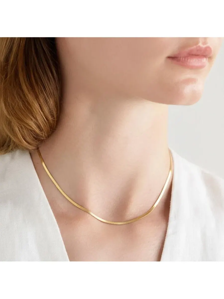Цепь-колье Aria Chain Necklace Joey Baby — изображение 7 из 8, оттенок золото