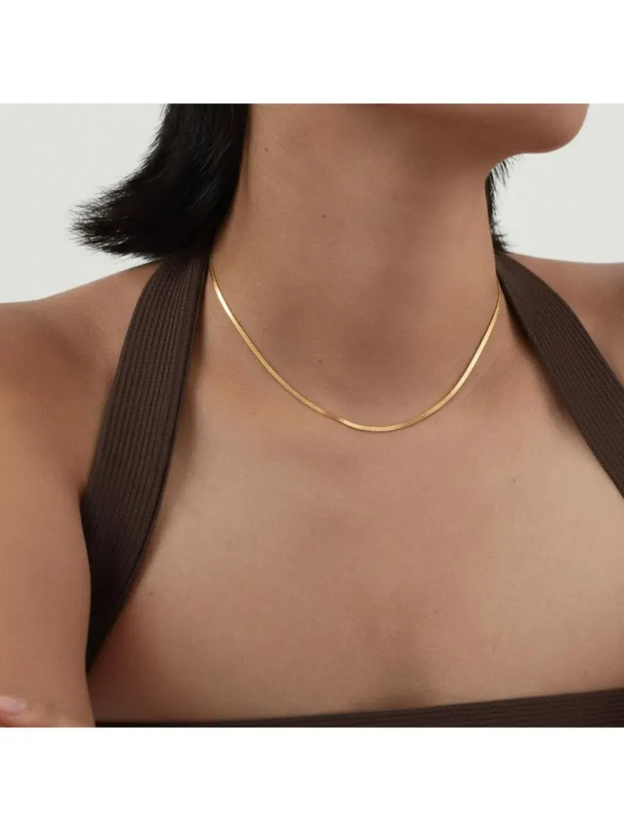 Цепь-колье Aria Chain Necklace Joey Baby — изображение 8 из 8, оттенок золото