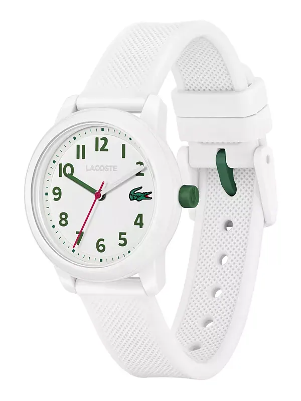 Детские часы l.12.12 с белым силиконовым ремешком, 32 мм Lacoste — изображение 2 из 3, оттенок белый