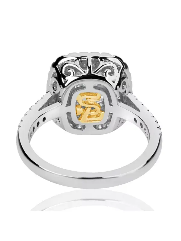 Кольцо Suzy Levian из стерлингового серебра с кубическим цирконием Suzy Levian New York — изображение 3 из 3, оттенок белый