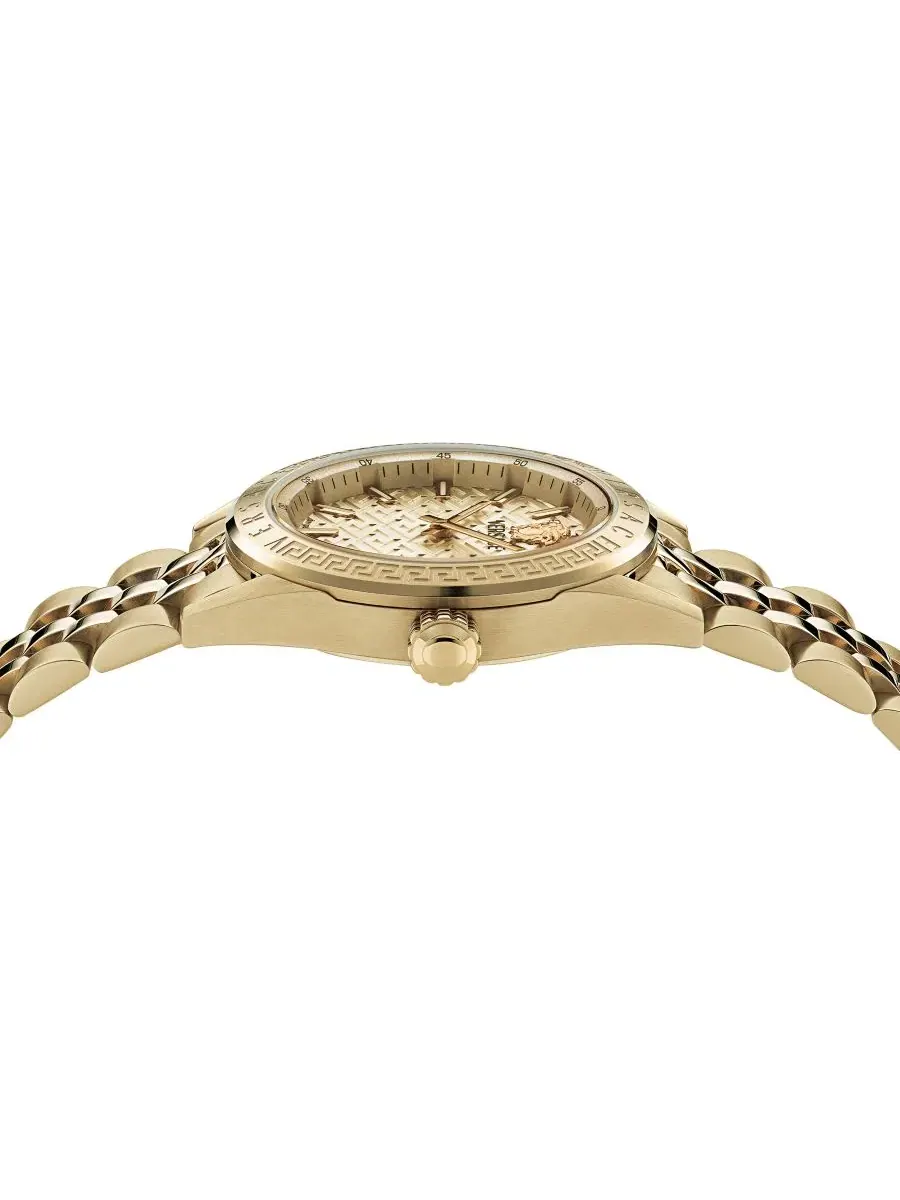 Женские часы V-Code из стали с позолотой, 36 мм Versace — изображение 2 из 5