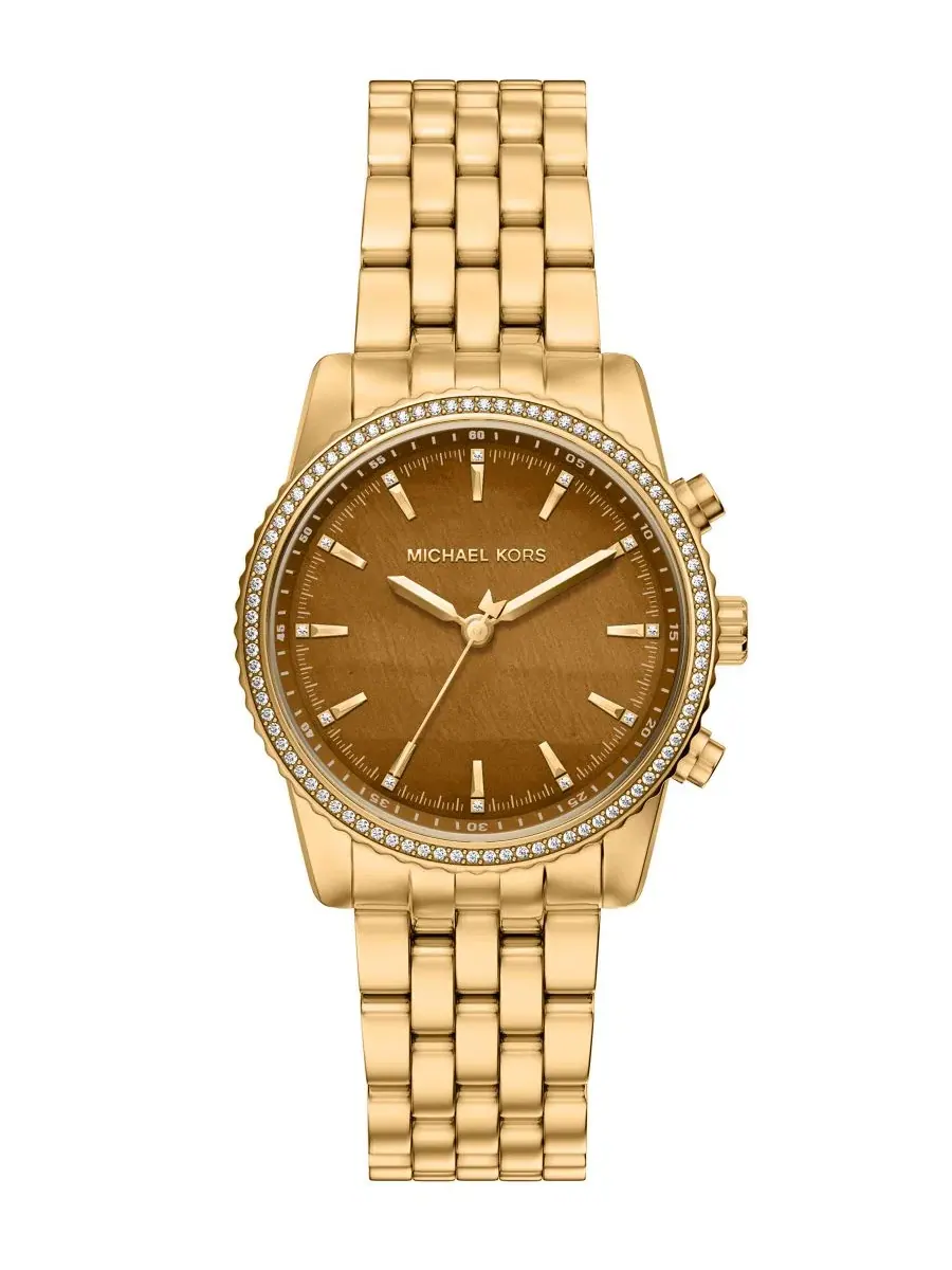Женские часы Bryant с циферблатом из тигрового глаза Michael Kors — изображение 1 из 9, оттенок золотистый