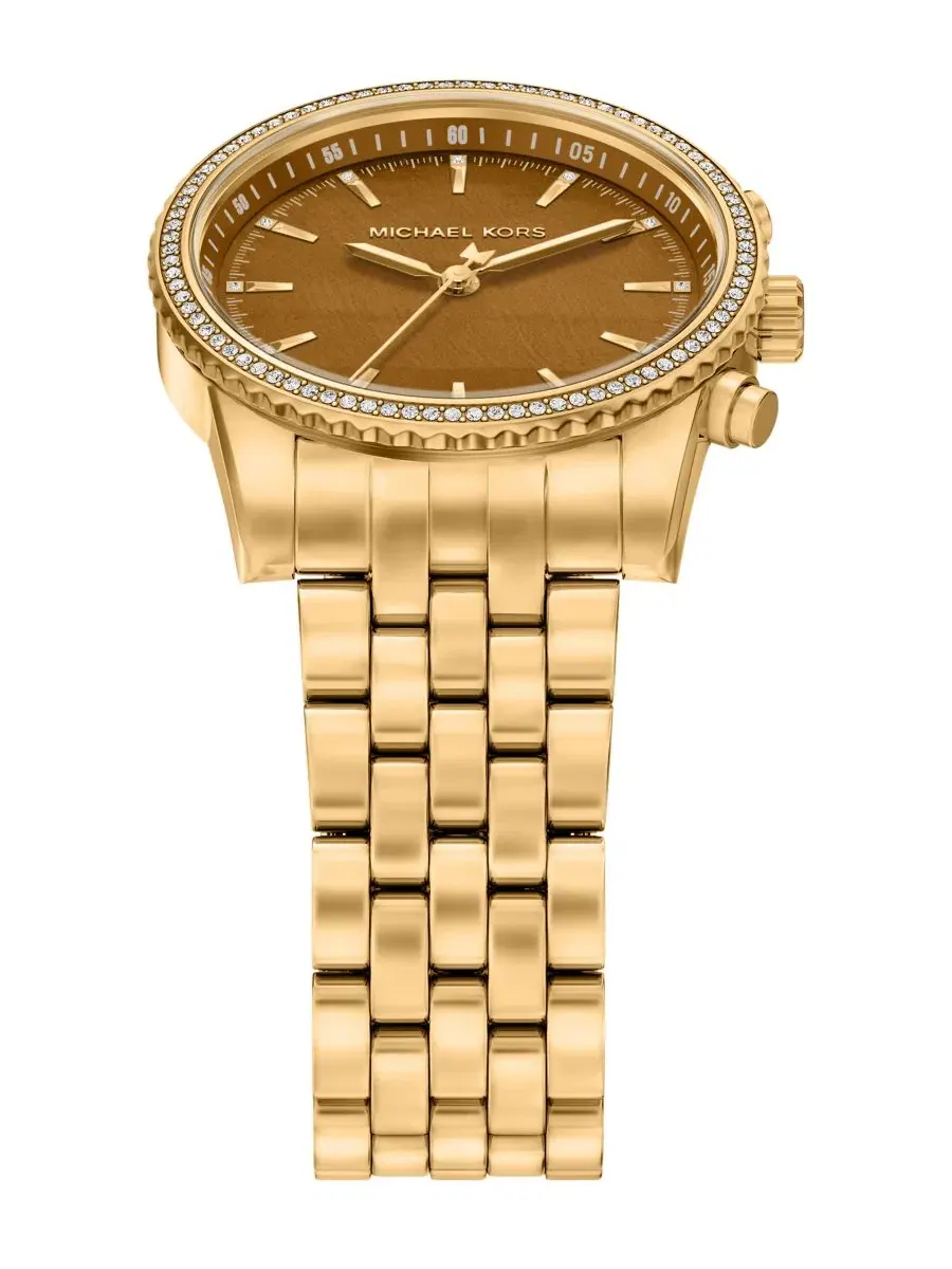 Женские часы Bryant с циферблатом из тигрового глаза Michael Kors — изображение 4 из 9, оттенок золотистый