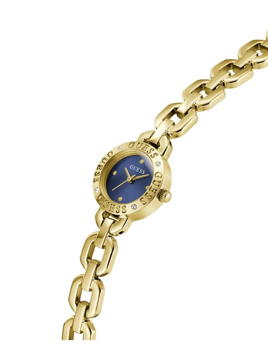 Женские часы GUESS, кварцевые, золотистый корпус из нержавеющей стали, 23 мм — изображение 4 из 6