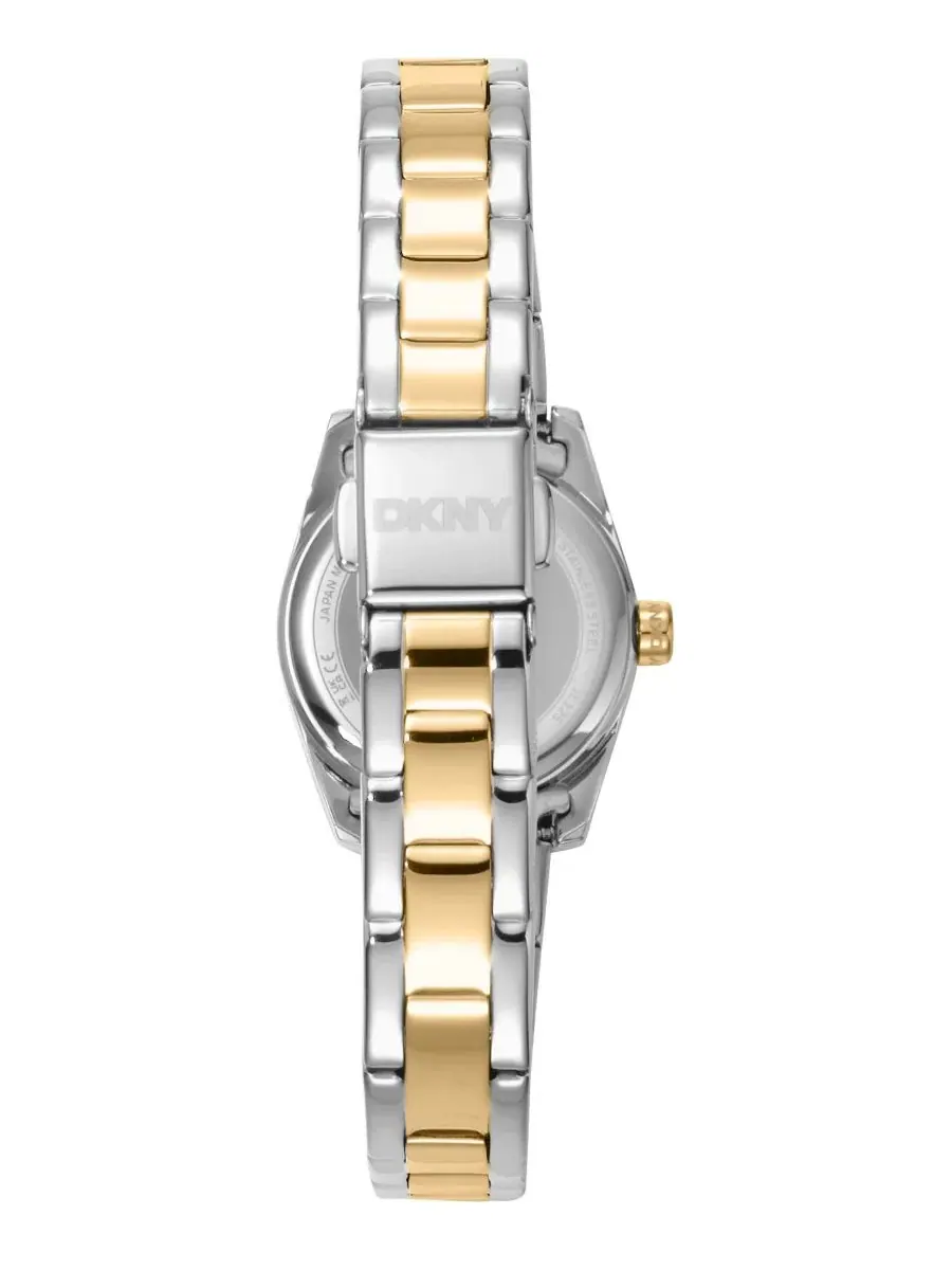 Женские часы Mini Quartz с браслетом из стали двух цветов, 23 мм DKNY — изображение 2 из 4, оттенок темный зеленый