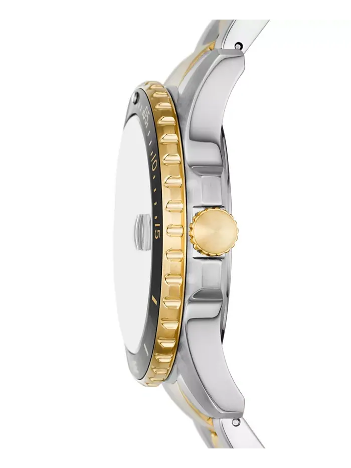 Мужские часы Dive Three-Hand Date с синим циферблатом, двухцветные из нержавеющей стали, 42 мм — изображение 2 из 4
