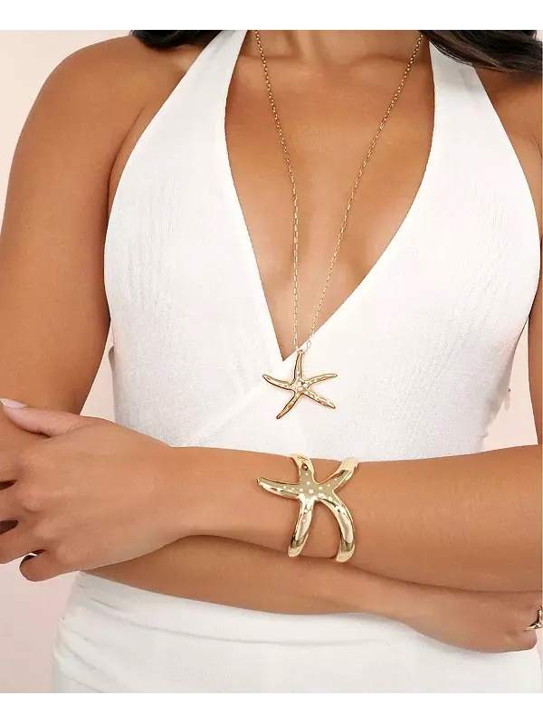 Браслет-Манжета Starfish luxe Ettika — изображение 2 из 4, оттенок золото
