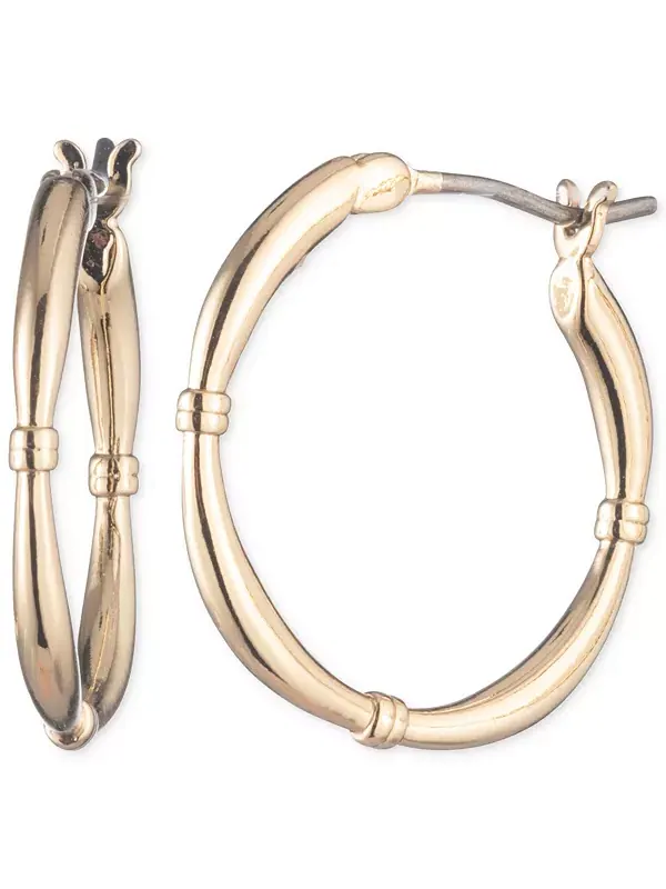Маленькие серьги-кольца, 0,68 дюйма Lauren Ralph Lauren — изображение 1 из 2, оттенок золото